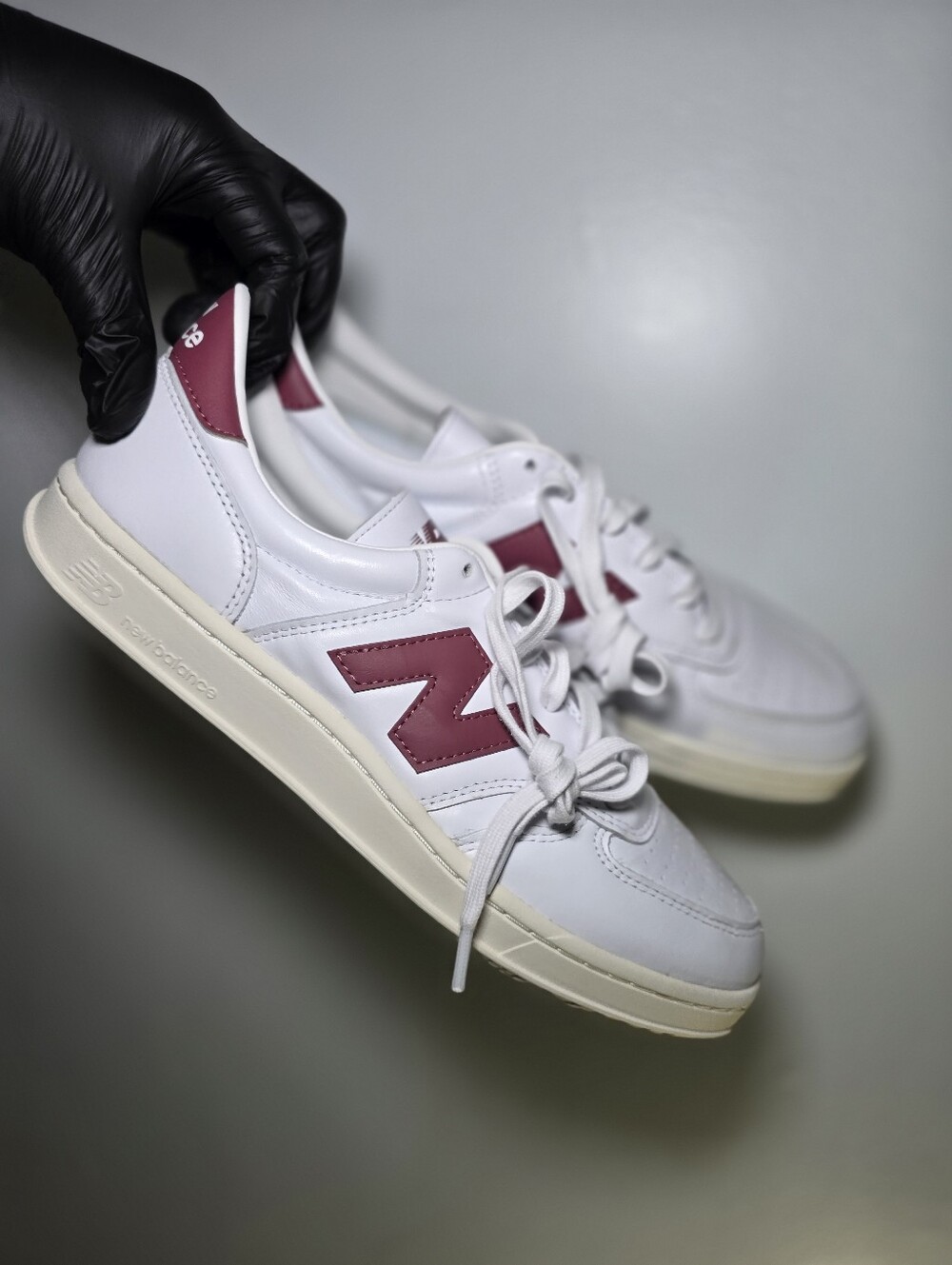 New Balance T500 CT500LPB White Washed Burgundy Size 13 Mens NIB No Lid CT500